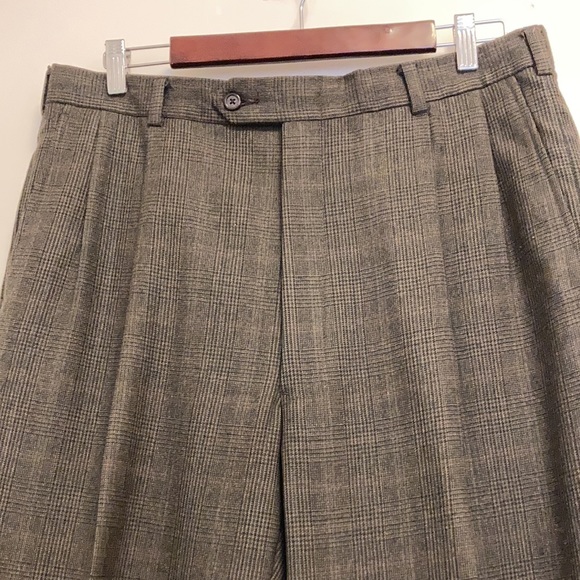 Vintage Burberrys Brown Glencheck Wool Suit Size 41L Union Made USA Preppy - Picture 10 of 16